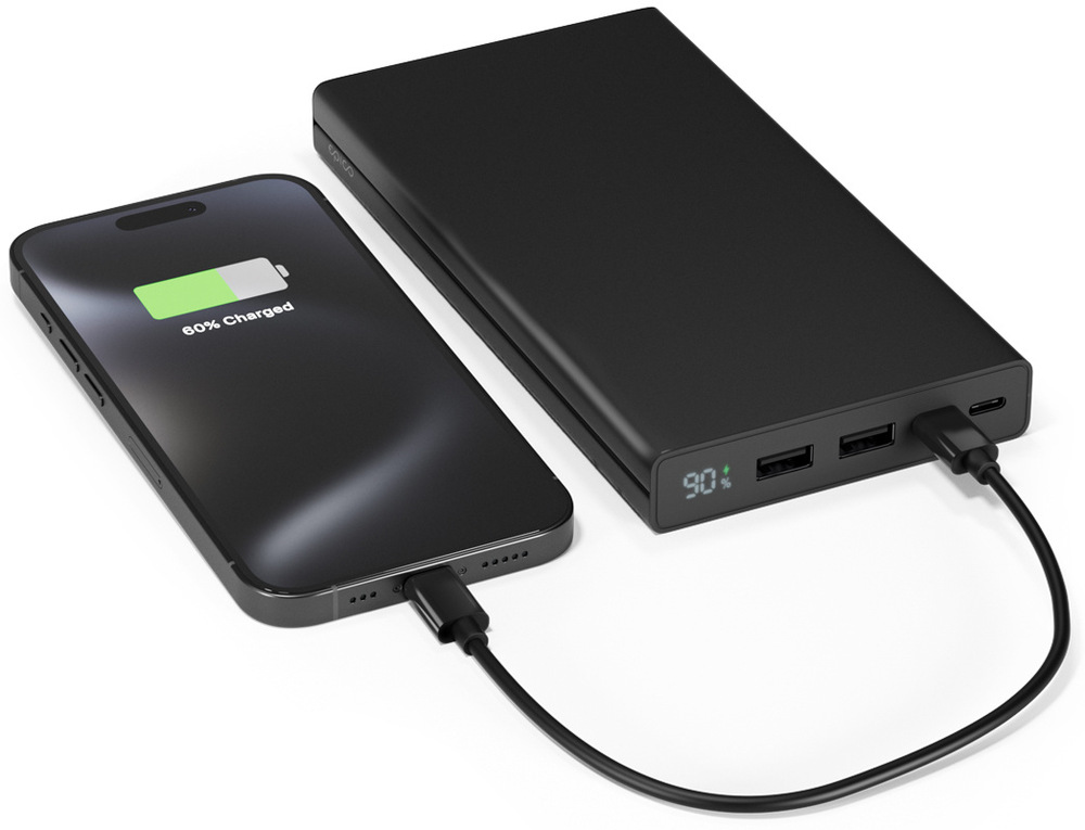 Powerbanka Epico UltraPack Alu 45W 30000mAh černá