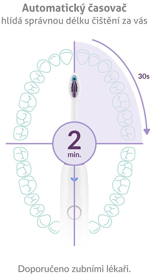 Zubní kartáček TrueLife SonicBrush Clean70 UV bílý Zubní kartáček TrueLife SonicBrush Clean70 UV bílý