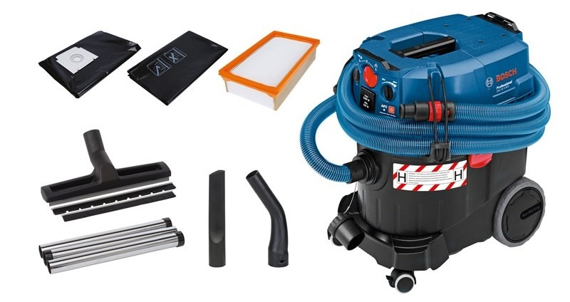 Průmyslový vysavač Bosch Professional GAS 35 H AFC je určen na suché i mokré vysávání