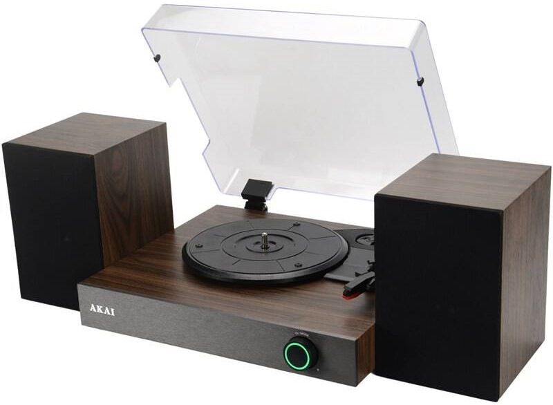 Gramofon AKAI ATT-200SP v hnědém barevném provedení