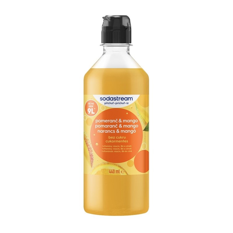 Příchuť pro perlivou vodu SodaStream DC Pomeranč Mango Zero 440 ml Příchuť pro perlivou vodu SodaStream DC Pomeranč Mango Zero 440 ml