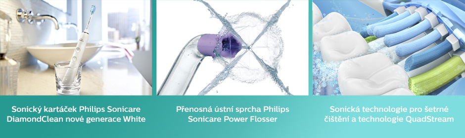 Set výrobků Philips Sonicare DiamondClean nové generace HX3866/41 bílý Set výrobků Philips Sonicare DiamondClean nové generace HX3866/41 bílý