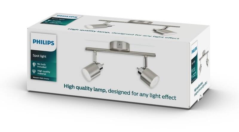 Bodové svítidlo Philips Meranti, 2xGU10 chrom