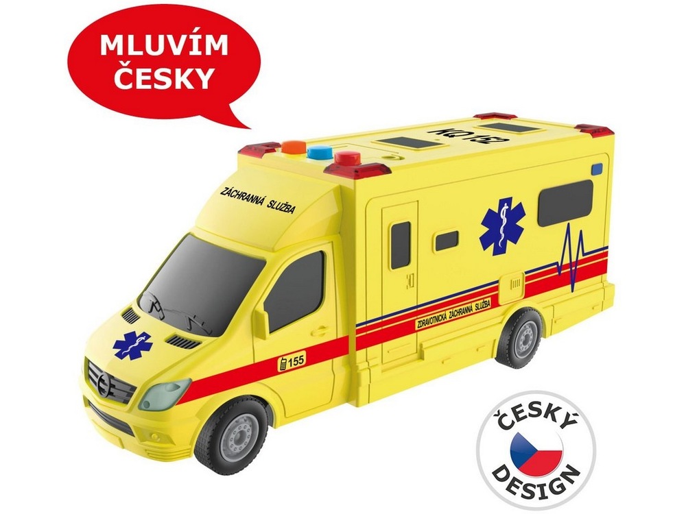 Autíčko MaDe 07631 8 x 19 x 6 cm Sanitka Made 07631 8 x 19 x 6 cm