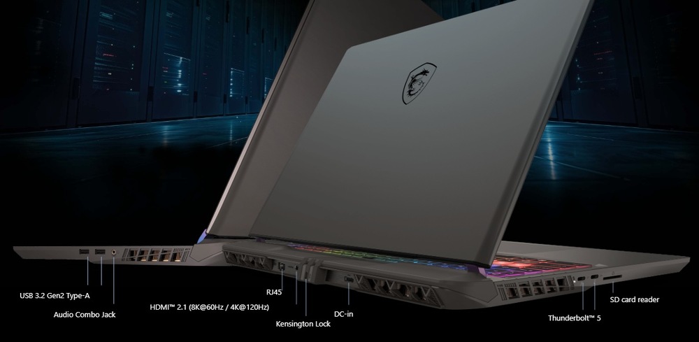 Notebook MSI Vector 16 HX AI A2XWHG-446XCZ šedý Notebook MSI Vector 16 HX AI A2XWHG-446XCZ šedý