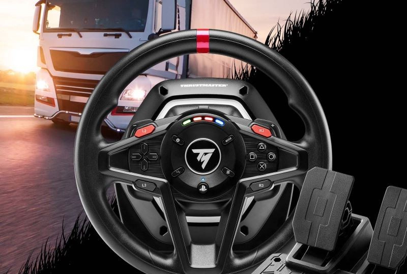 Sada Thrustmaster T128 SimTask Pack (Volant T128 + SimTask Farming Kit), PS5/4/PC černá