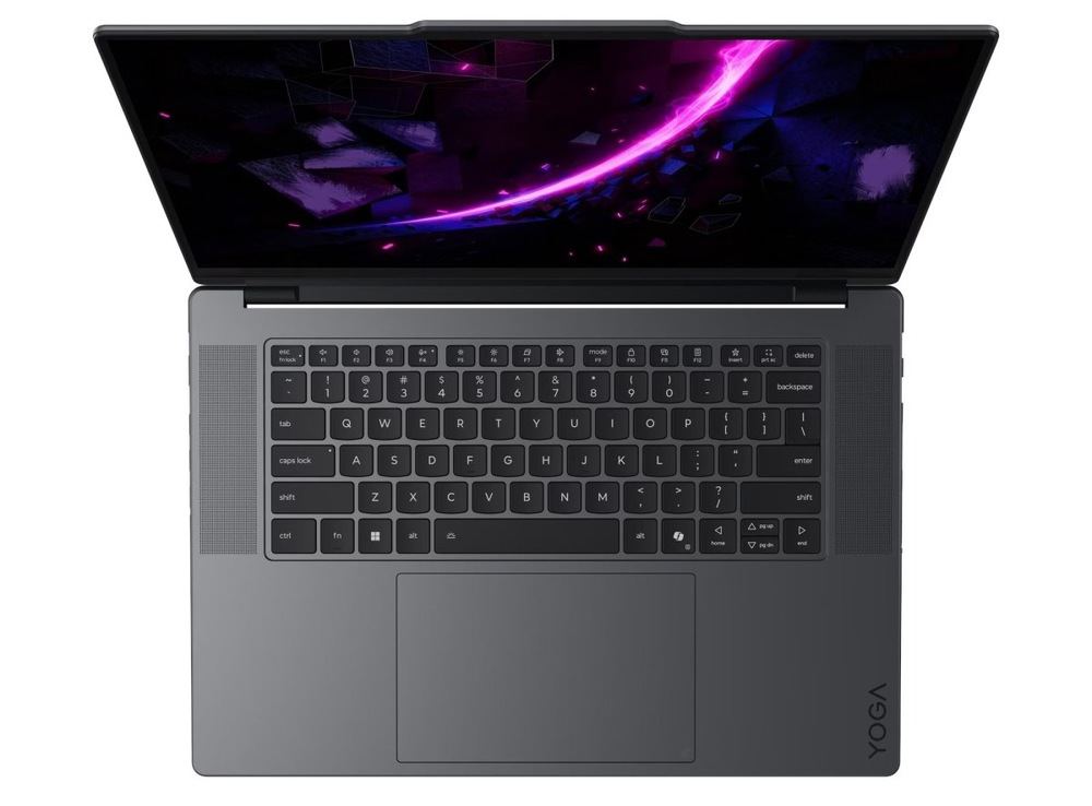 Pohled shora na klávesnici notebooku Lenovo Yoga Pro 9 16IPH11