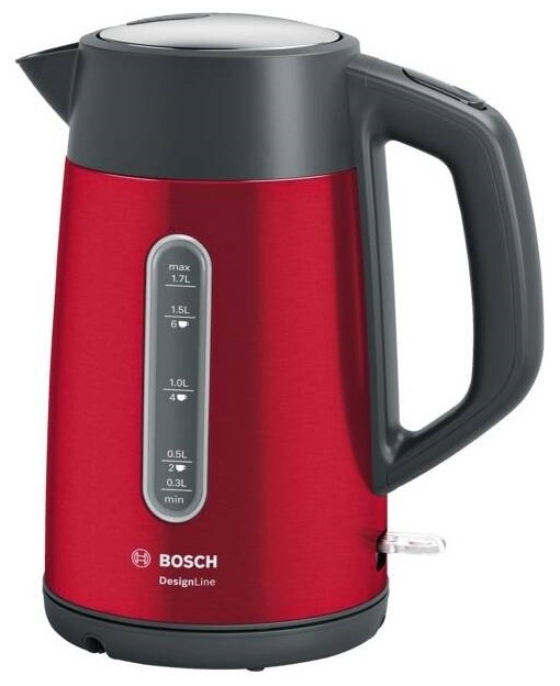 Rychlovarná konvice Bosch DesignLine TWK4P434 černá/červená