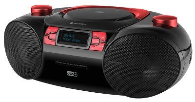 Radiopřijímač DAB+/CD GoGEN CDM 390 BTDABR černý/červený