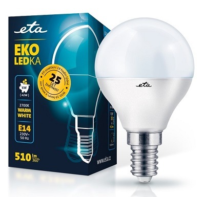 Žárovka ETAP45W6WW01