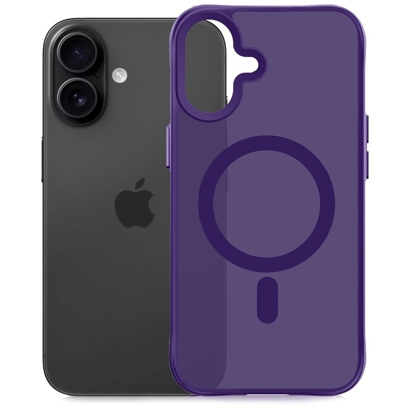 Kryt na mobil 3mk HARDY Hazy MagCase na Apple iPhone 17 - fialová