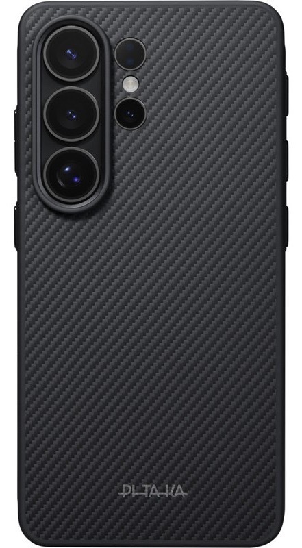 Kryt na mobil Pitaka na Samsung Galaxy S26 Ultra, černá a šedá barva