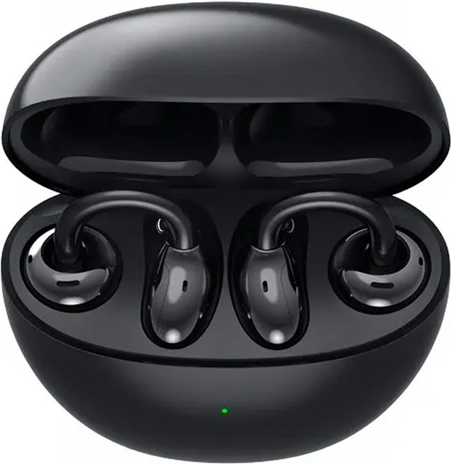 Pouzdro s TWS sluchátky HONOR CHOICE Earbuds Clip, černá barva