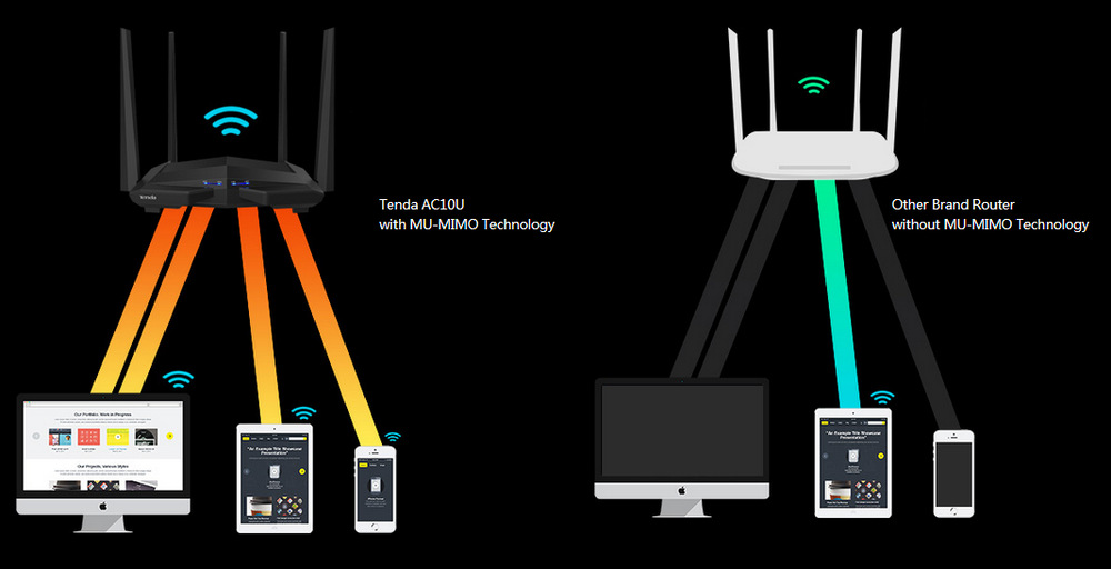 Router Tenda AC10 černý Router Tenda AC10 černý