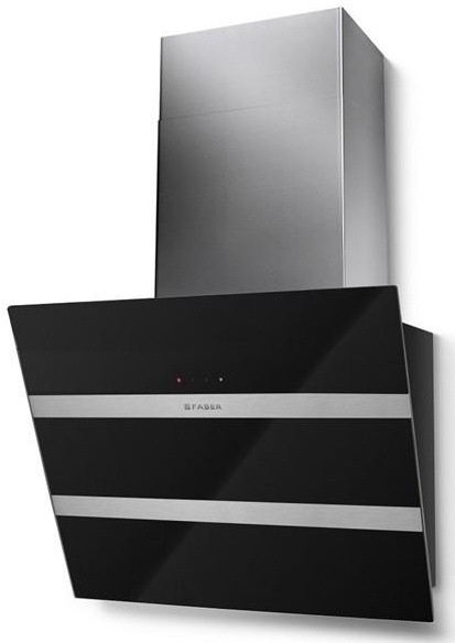 Odsavač par Faber STEELMAX EV8 BK/X A55 černý/nerez/sklo