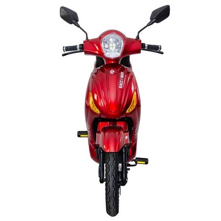 Elektroskútr RACCEWAY E-MOPED, červený-lesklý s baterií 20Ah Elektroskútr RACCEWAY E-MOPED, červený-lesklý s baterií 20Ah