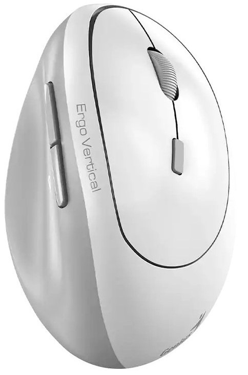 Myš Genius Ergo 8350S bezdrátová / 6 / 2400DPI - šedá/bílá