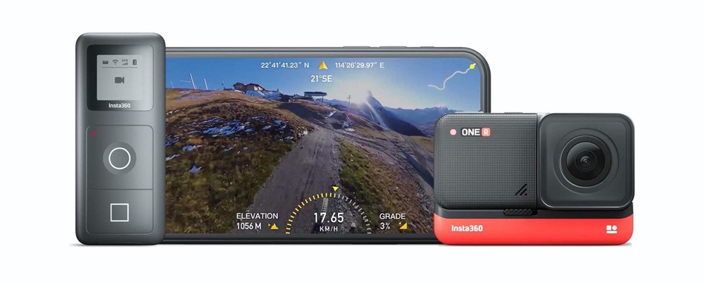 Outdoorová kamera Insta360 ONE R (Twin Edition) + SD karta 32GB černá/červená Outdoorová kamera Insta360 ONE R (Twin Edition) + SD karta 32GB černá/červená