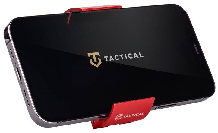 Držák na mobil Tactical Urban Lock Carmine, na kolo červený