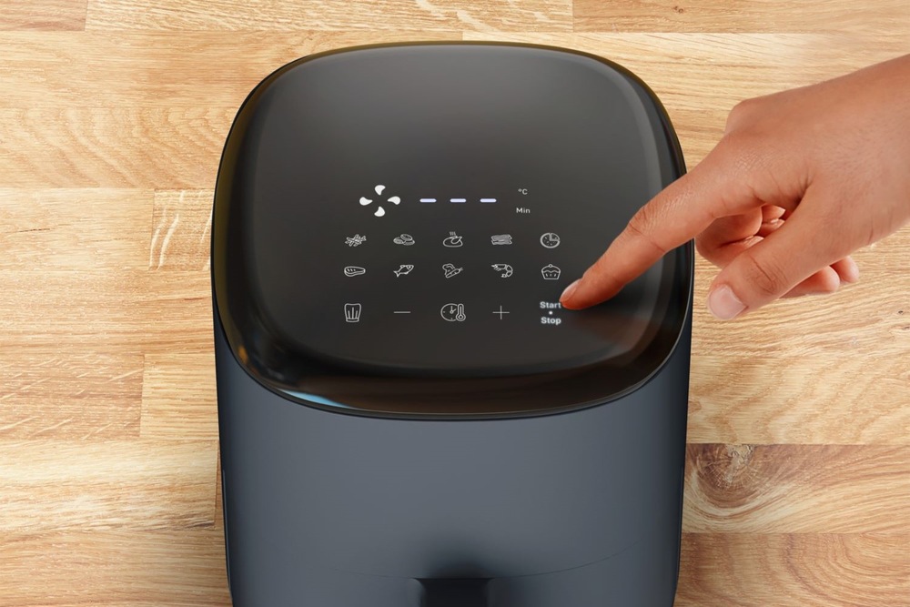 Fritéza horkovzdušná Tefal EY145B10 Easy Fry Compact šedá