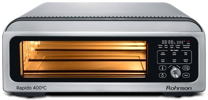 Pec na pizzu Rohnson R-2880 stříbrná