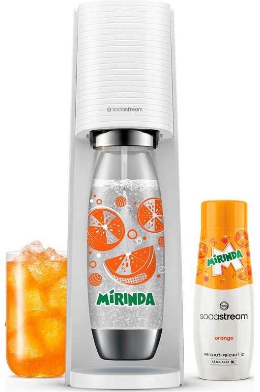 Výrobník sodové vody SodaStream Terra White MIRINDA Mpack bílý Výrobník sodové vody SodaStream Terra White MIRINDA Mpack bílý