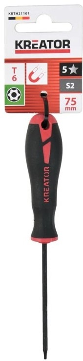 Šroubovák Kreator KRTH21101 TORX T6×75 s délkou stopky 75 mm