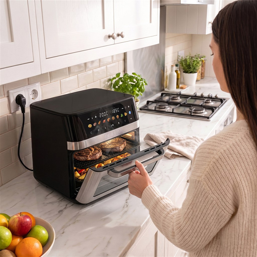 Fritéza horkovzdušná Tesla AirCook DualZone Q787 XXL Deluxe