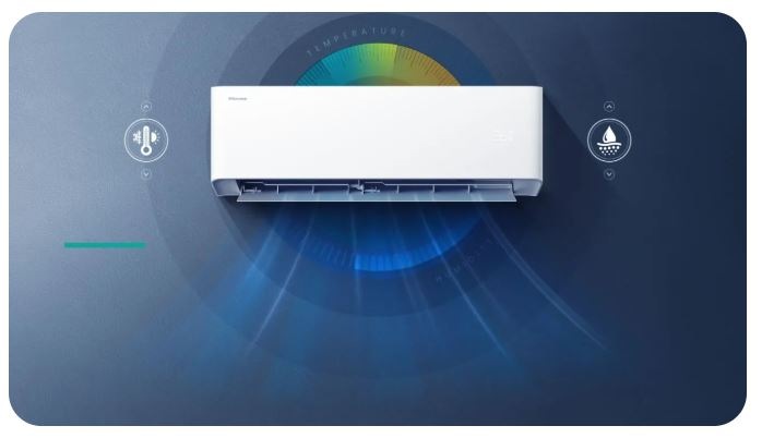 Klimatizace splitová Hisense Unipure AS35XU0EW + HB35XU0AG bílá Invertor Klimatizace, 3500 W, HI-NANO sterilizace, Wi-Fi