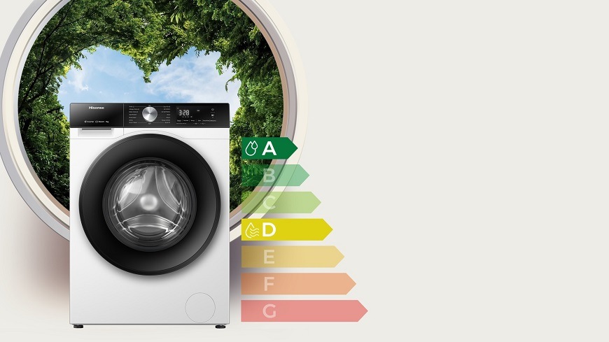 Pračka Hisense WF3S8045BW3, bílá, energetická třída A