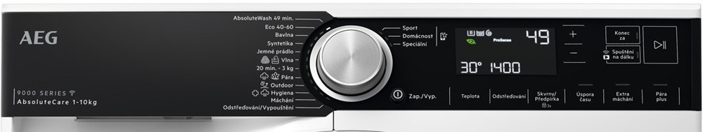 Ovládací panel pračky AEG LFR95166UC 9000 AbsoluteCare
