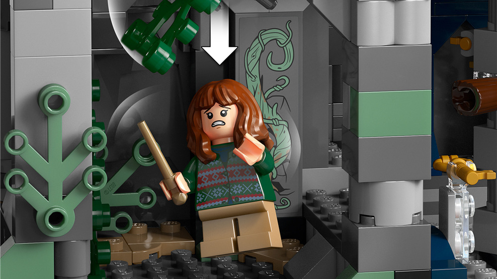 Stavebnice LEGO® Harry Potter™ 76454 Bradavický hrad: Hlavní věž Padací dveře, ďáblovo osidlo, létající klíče, otáčivé schodiště a další detaily přinášejí spoustu kouzelnické zábavy.