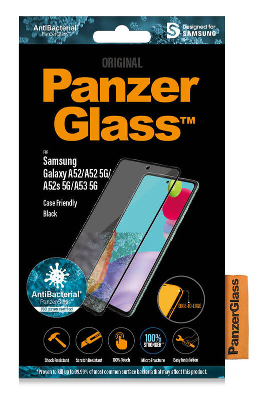Tvrzené sklo PanzerGlass na Samsung Galaxy A52/A52 5G/A52s 5G/A53 5G černé