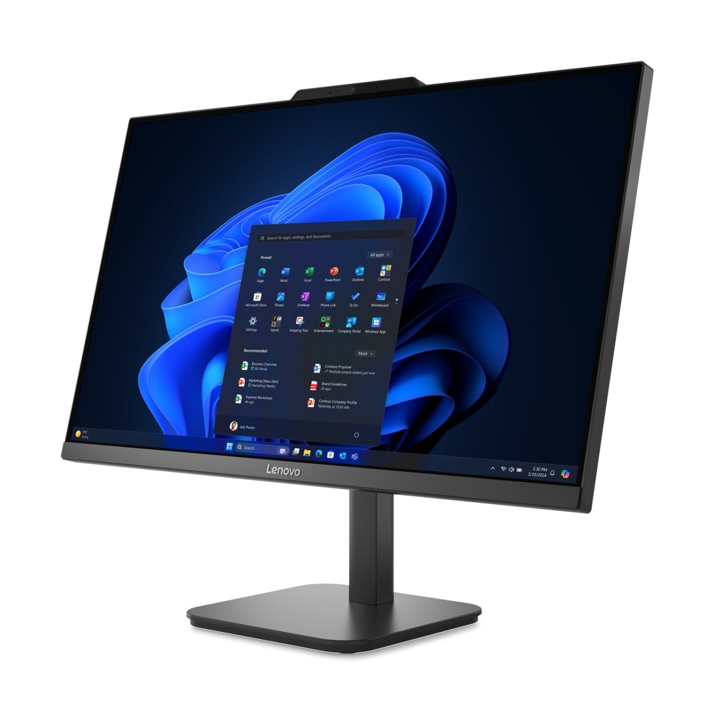 Počítač All In One Lenovo V100 černý Získá si vás především bezrámečkovým provedením pro zobrazení od kraje ke kraji.