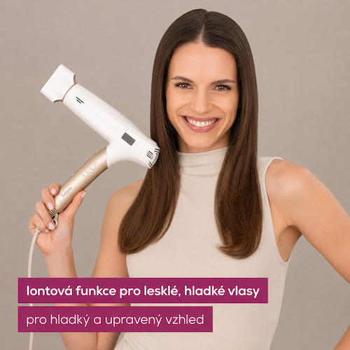 Fén Beurer Iconic Pro HC150 zlatý/béžový Fén je vybaven funkcí ionizace