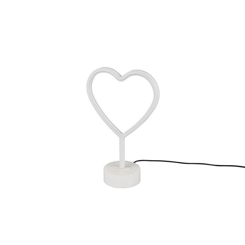 Stolní lampička Reality HEART Table lamp bílá