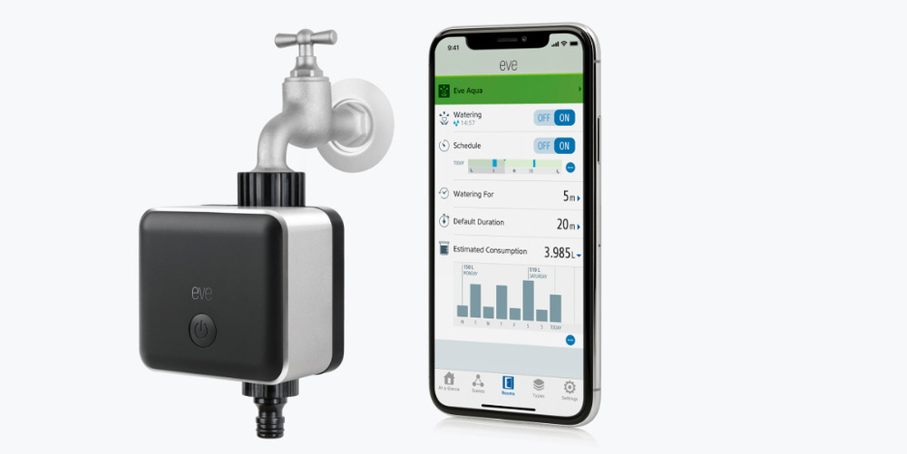 Zavírač ventilů Eve Aqua Smart Water Controller Zavírač ventilů Eve Aqua Smart Water Controller