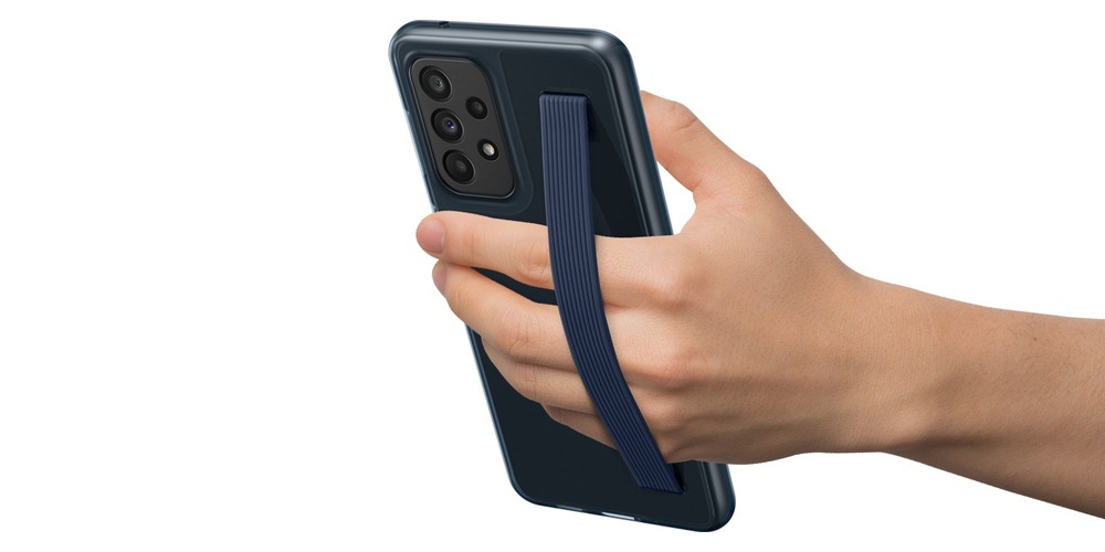 Kryt na mobil Samsung Galaxy A33 5G s poutkem černý/průhledný