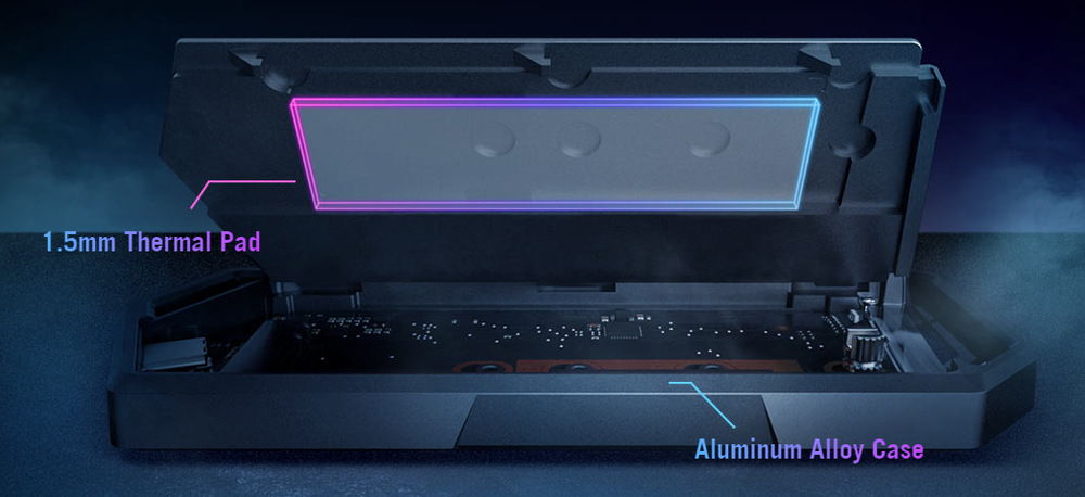 Externí rámeček Asus ROG STRIX ARION SSD NVME černý