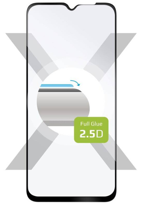Tvrzené sklo FIXED Full-Cover na Realme C25Y černé