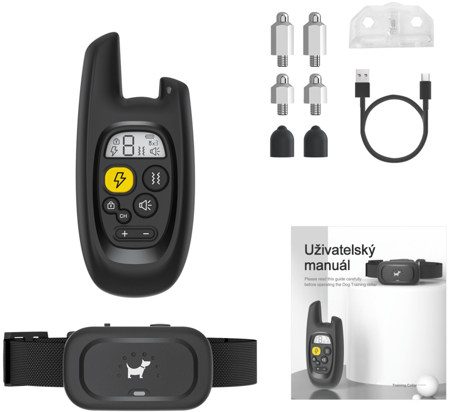 Obojek elektronický/výcvikový Helmer TC 400 černý Obojek elektronický/výcvikový Helmer TC 400 černý