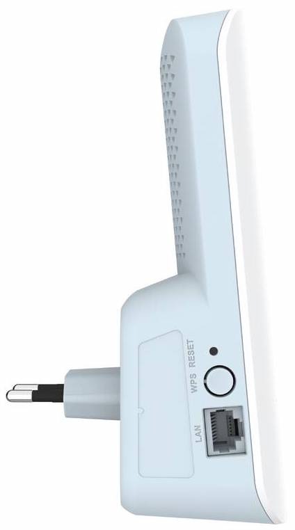 Wi-Fi extender D-Link E30/E Wi-Fi 6 AX3000 Mesh bílý Zadní strana Wi-Fi extenderu D-Link E30/E s ventilačním designem a integrovaným napájením do zásuvky