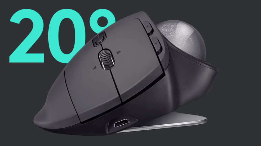 Myš Logitech MX Ergo Trackball šedá Myš Logitech MX Ergo Trackball šedá