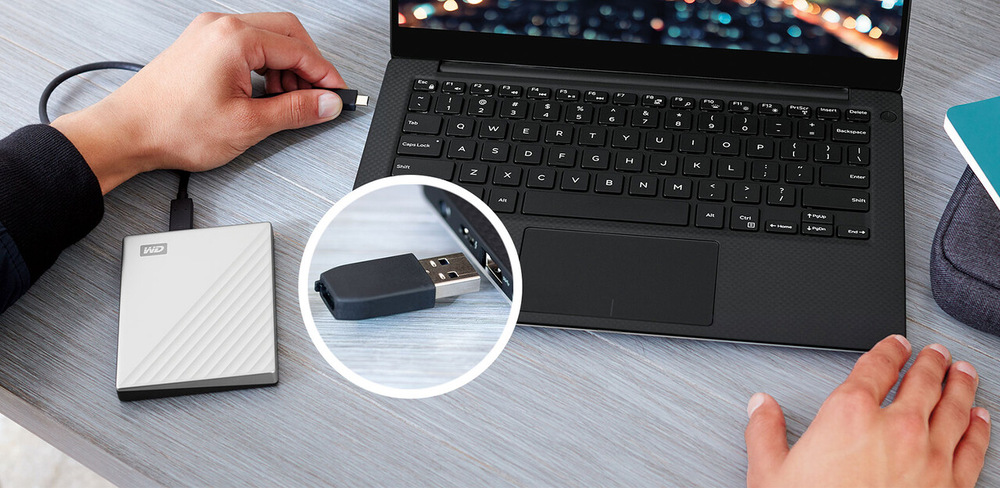 Externí pevný disk 2,5" Western Digital My Passport Ultra 5TB černý/modrý