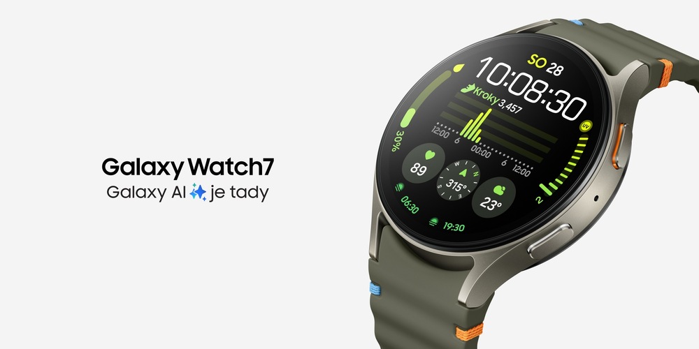 Chytré hodinky Samsung Galaxy Watch7 40 mm krémové