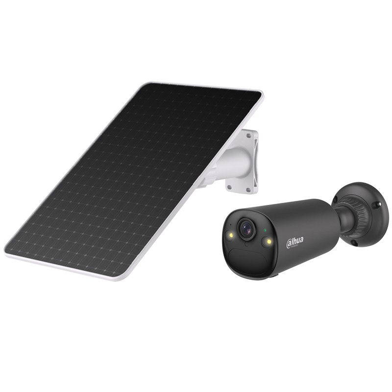IP kamera Dahua KIT BF4CA-4G, Bullet, 4G, 4Mpix + 8W solární panel černá