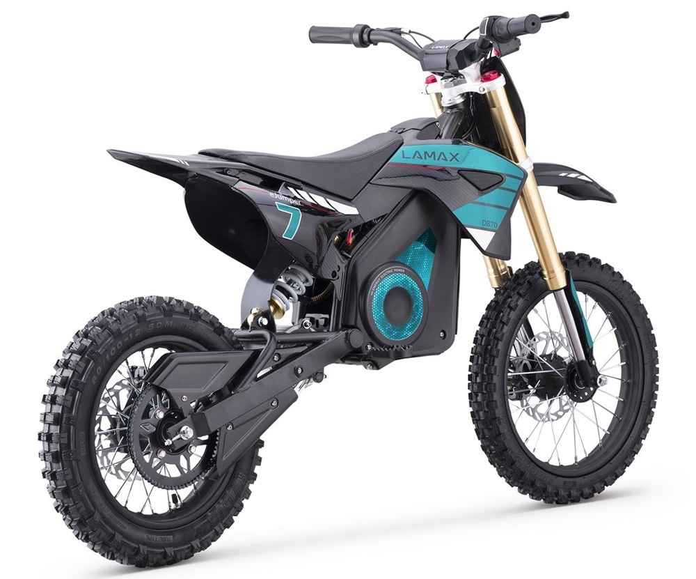 Elektrická motorka LAMAX eJumper DB70 černá/tyrkysová
