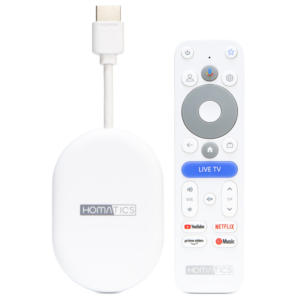 Multimediální centrum HOMATICS Dongle Lite 4K V2 bílý Multimediální přehrávač Homatics Dongle Lite 4K V2