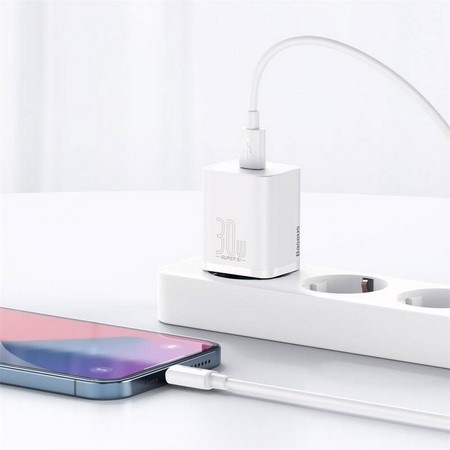 Nabíječka do sítě Baseus Super Si USB-C 30W bílá