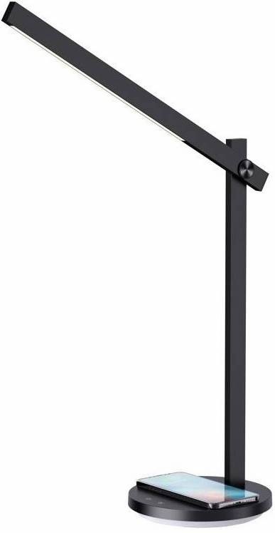 Stolní lampička IMMAX LED BEAM, Qi nabíjení 18W černá